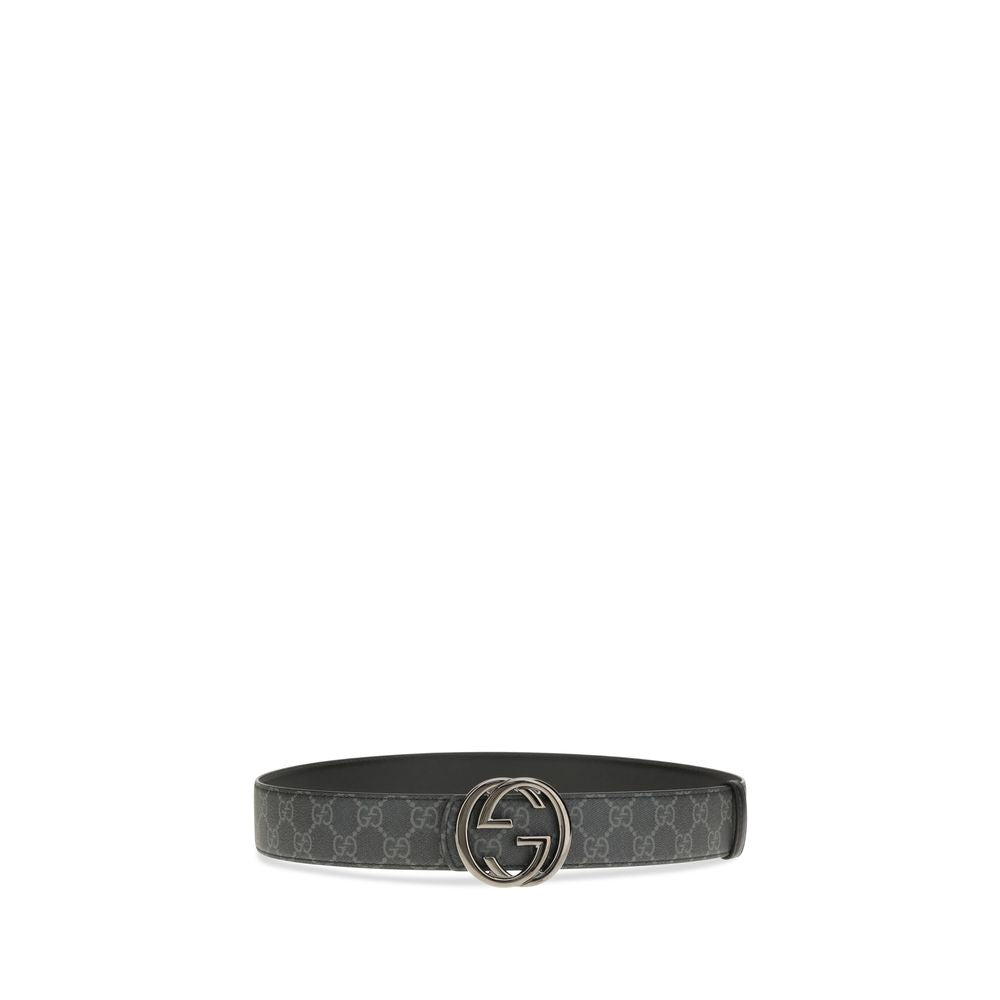 Gucci Schwarzer Kalbsleder Bos Taurus Regular Gürtel