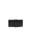 Jacquemus Schwarze Lammleder Schultertasche Ovis Aries Aries