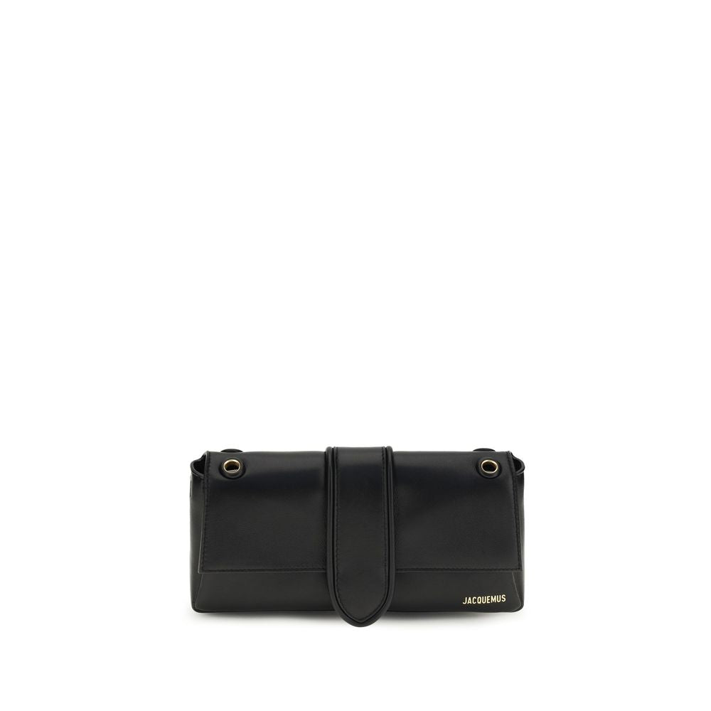 Jacquemus Schwarze Lammleder Schultertasche Ovis Aries Aries