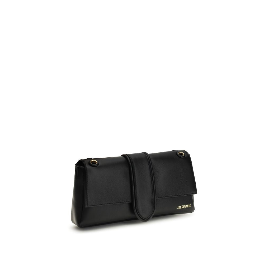 Jacquemus Schwarze Lammleder Schultertasche Ovis Aries Aries
