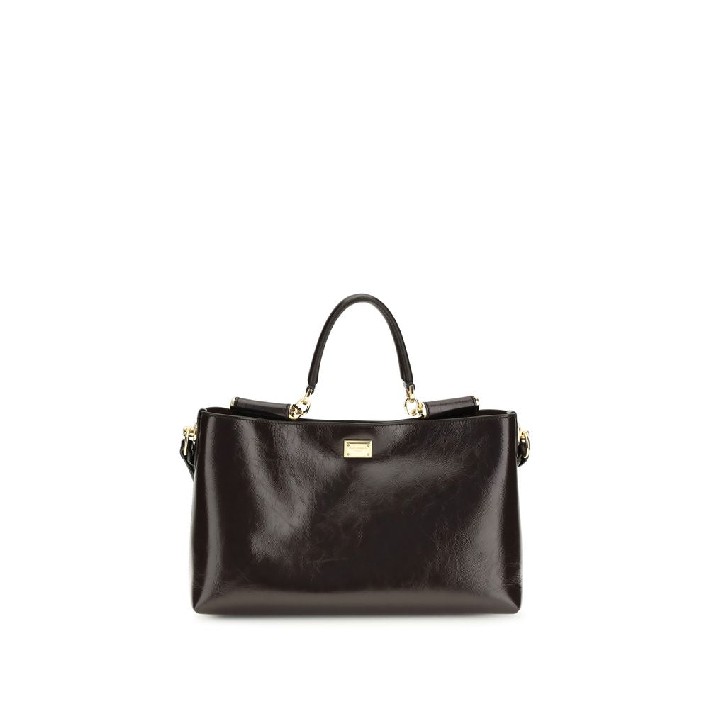 Dolce & Gabbana Brown Calfskin Bos Taurus Handbag