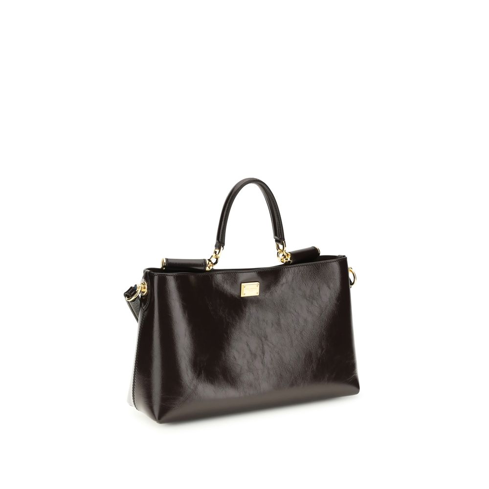 Dolce & Gabbana Brown Calfskin Bos Taurus Handbag