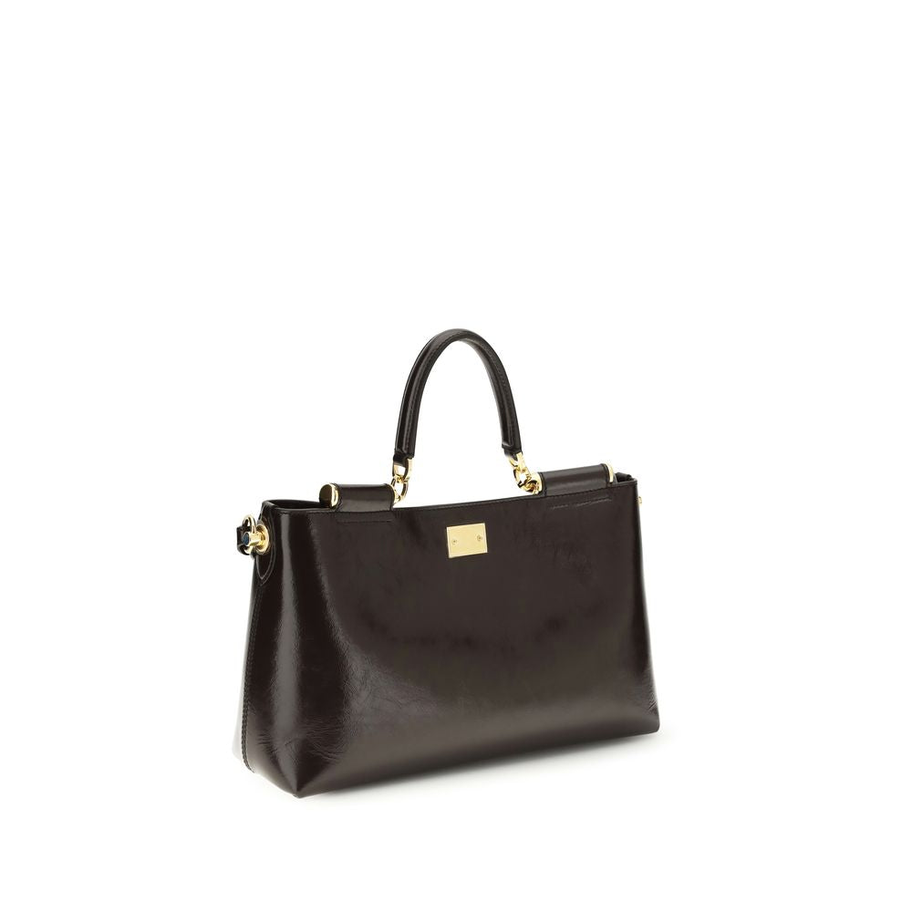 Dolce & Gabbana Brown Calfskin Bos Taurus Handbag