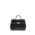 Dolce & Gabbana Schwarze Kalbsleder Bos Taurus Schultertasche