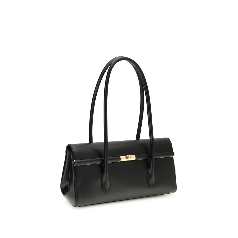 Dolce & Gabbana Black Calfskin Bos Taurus Shoulder Bag