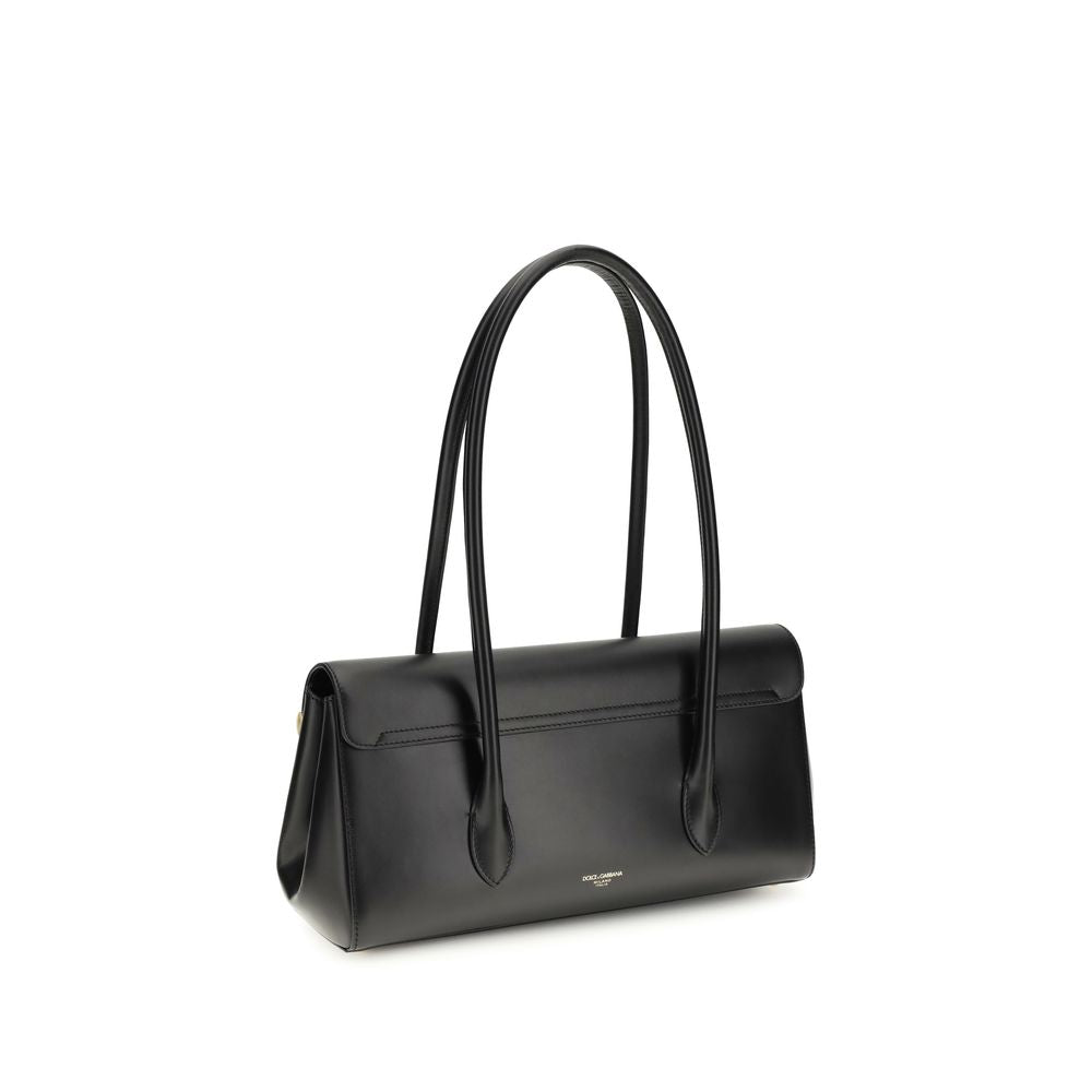 Dolce & Gabbana Black Calfskin Bos Taurus Shoulder Bag
