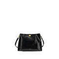 Dolce & Gabbana Schwarze Kalbsleder Bos Taurus Schultertasche