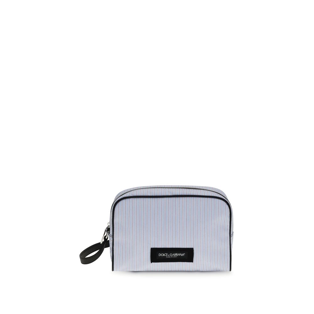 Dolce & Gabbana Blaue Baumwoll-Handtasche