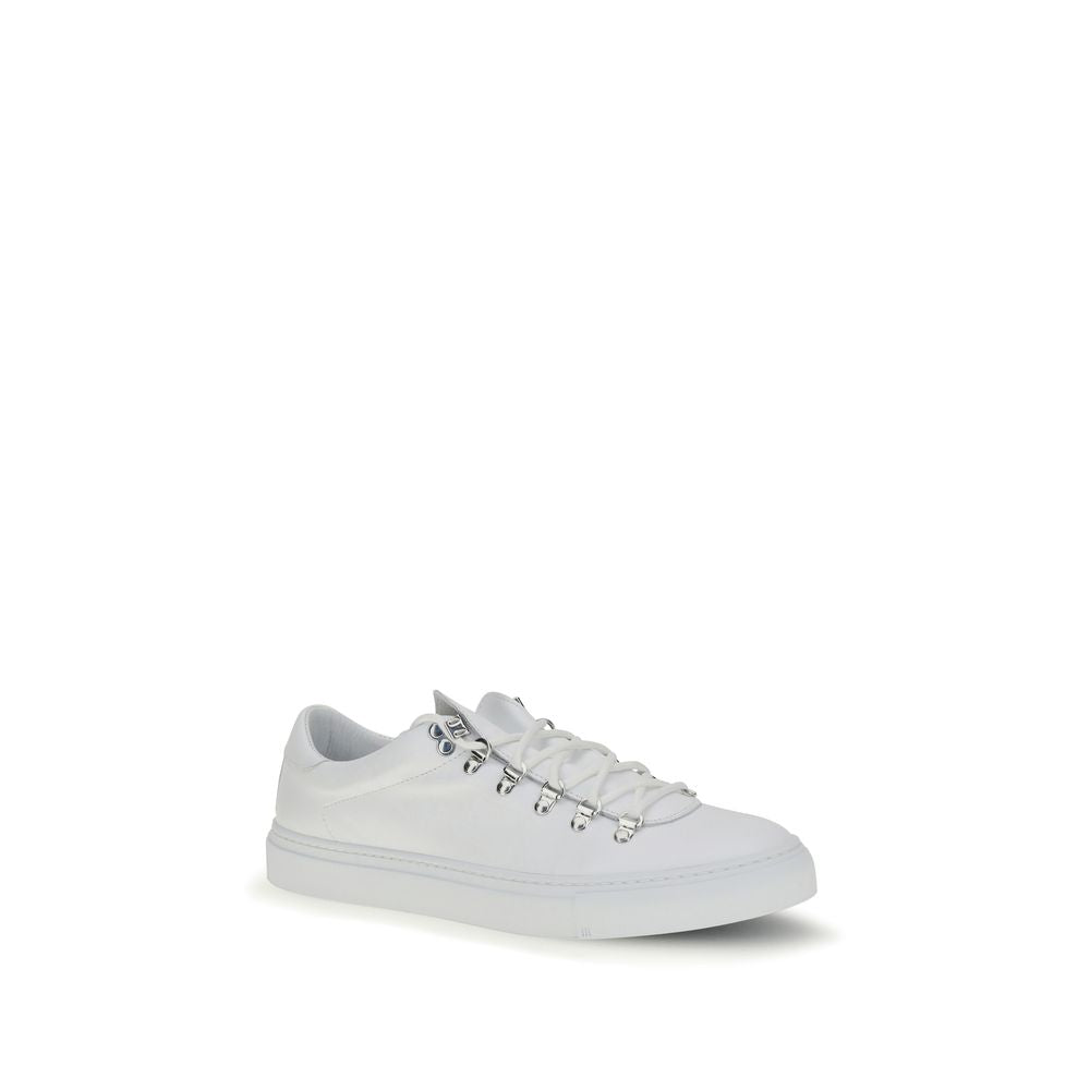 Diemme White Calfskin Bos Taurus Athletic Sneakers