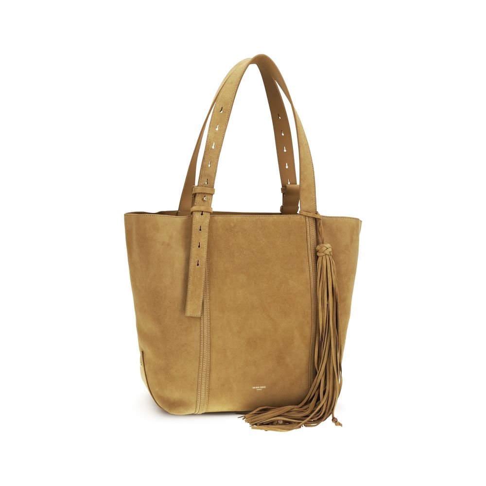 Golden Goose Beige Kalbsleder Bos Taurus Schultertasche