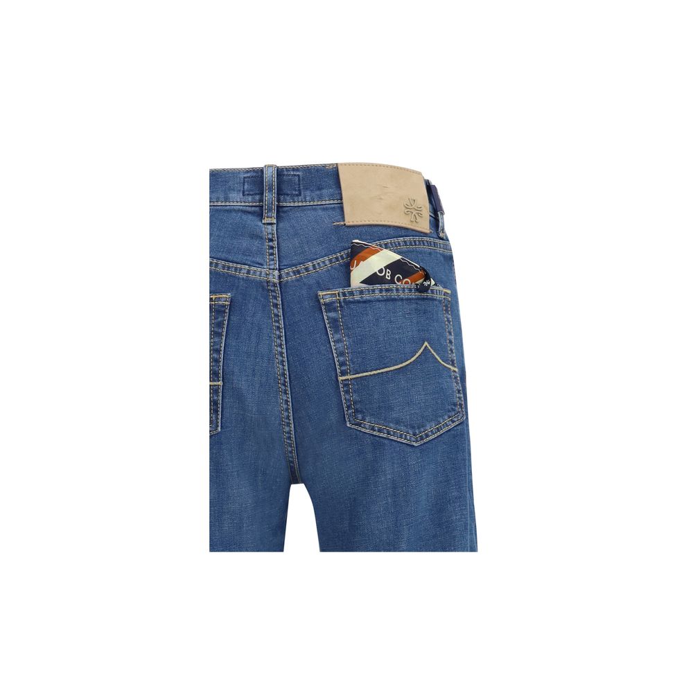 Jacob Cohen Blaue Jeans aus Baumwolle im geraden Schnitt