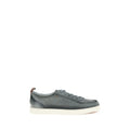 Santoni Graue Bos Taurus Kalbsleder Low-Top-Sneaker