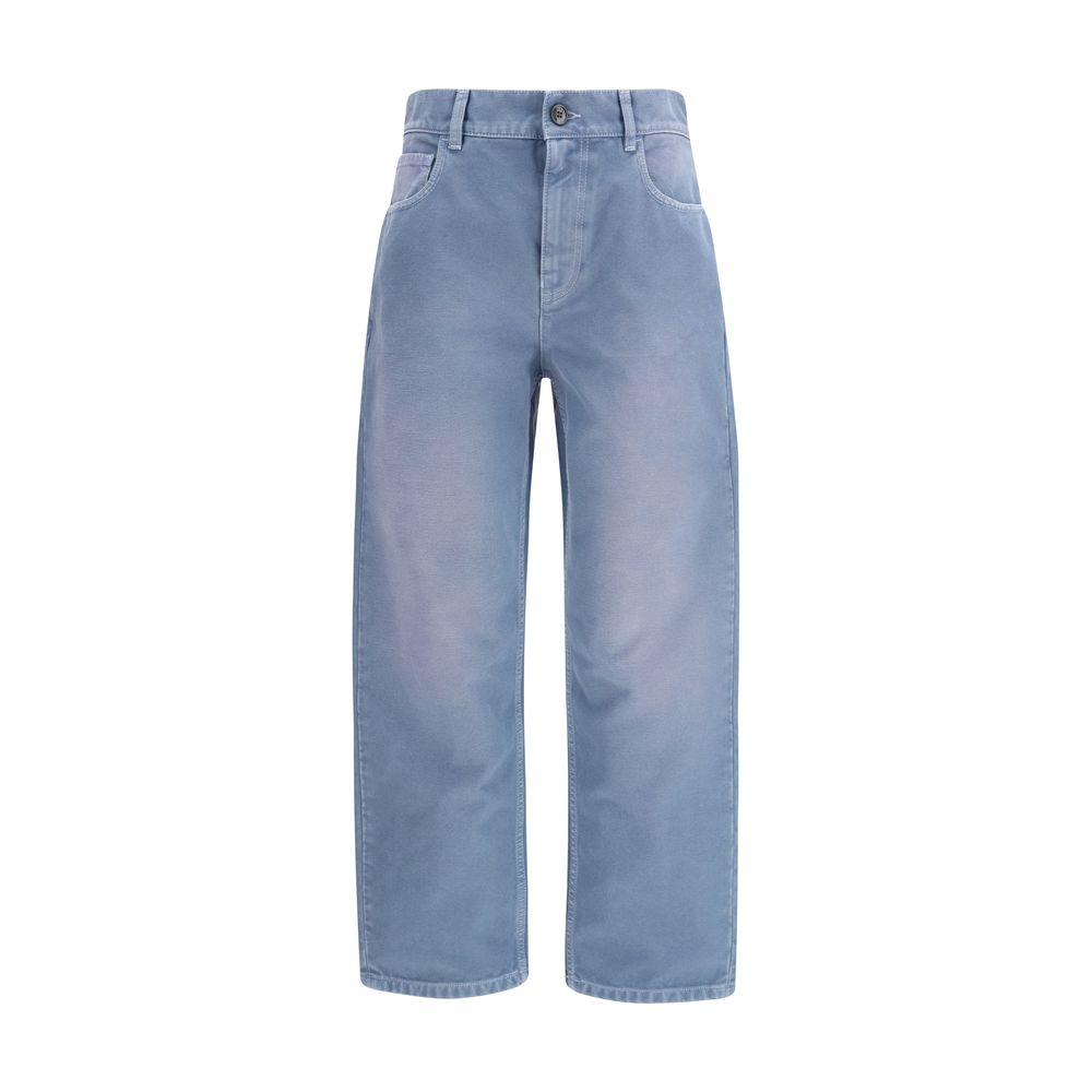 Marni Relaxed Fit Blue Cotton Jeans