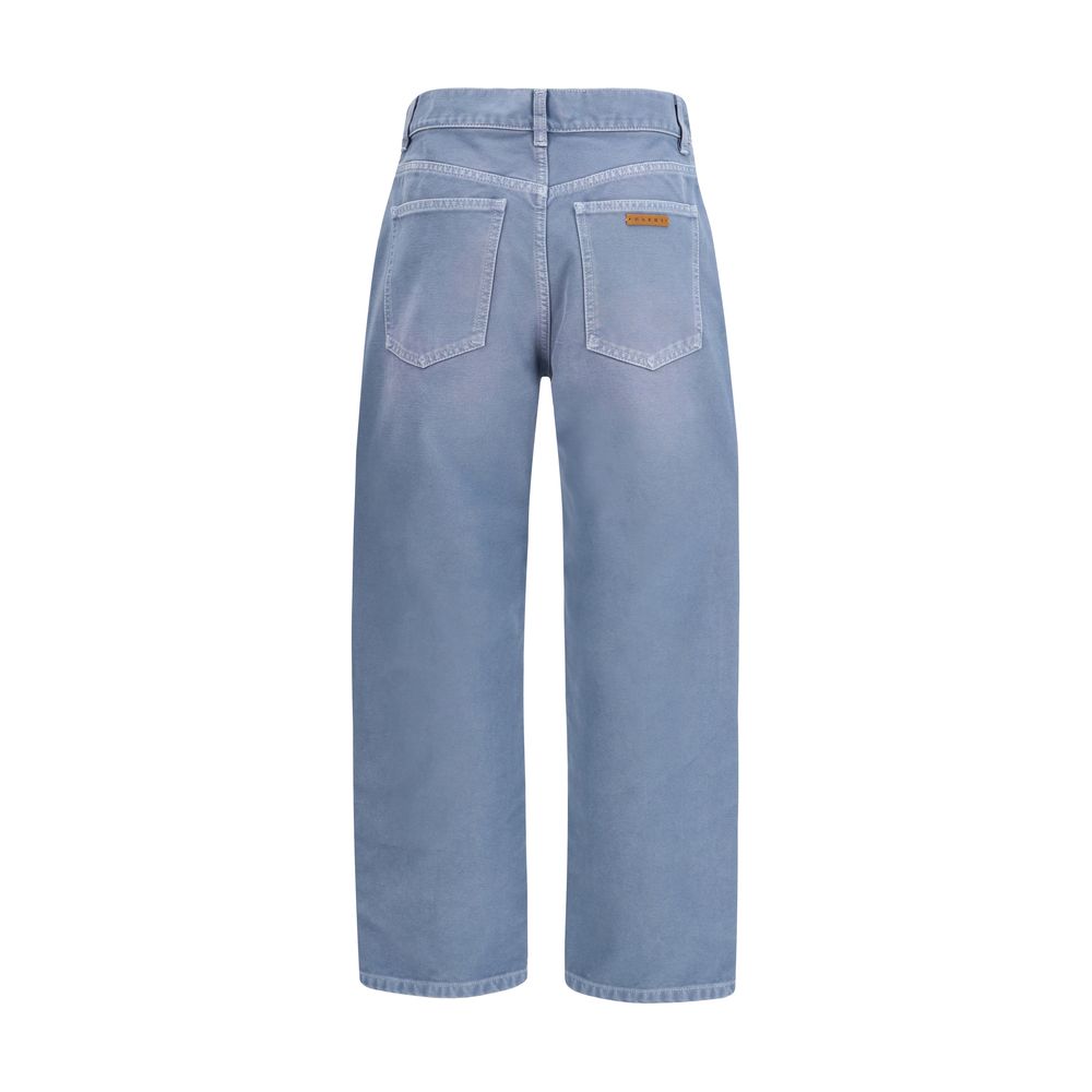 Marni Relaxed Fit Blue Cotton Jeans