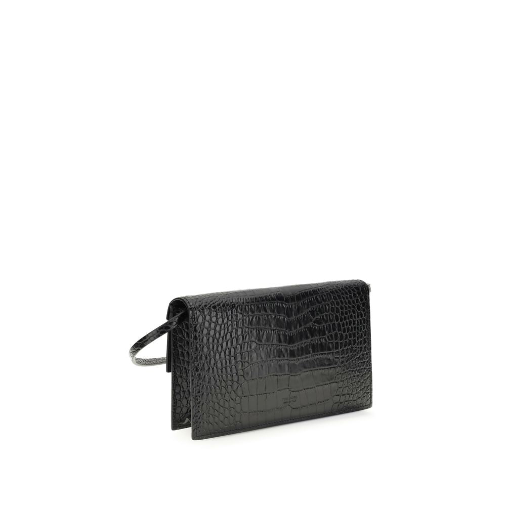 Tom Ford Black Bos Taurus Calf Leather Shoulder Bag