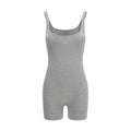 Marine Serre Grauer Jumpsuit aus Baumwolle
