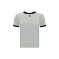 Courrèges Weißes Baumwoll-T-Shirt