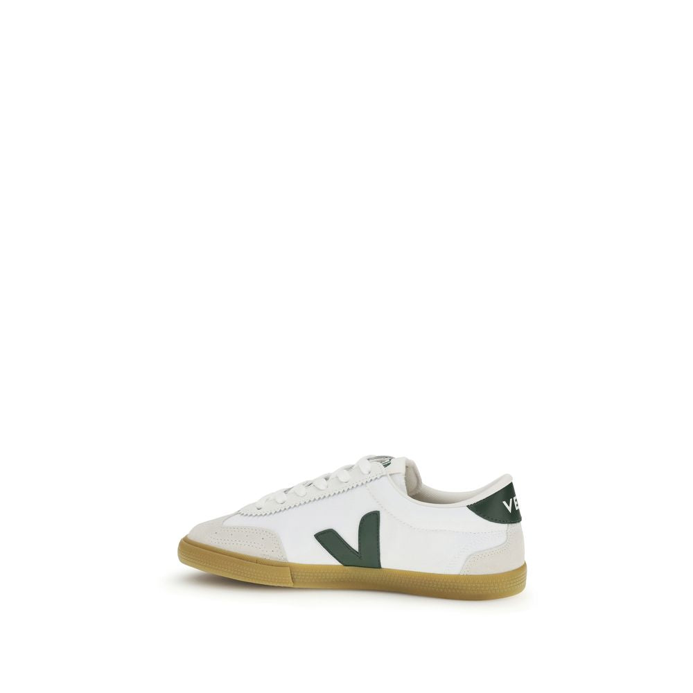 Veja Weiße Low-Top-Sneaker aus Kalbsleder Bos Taurus