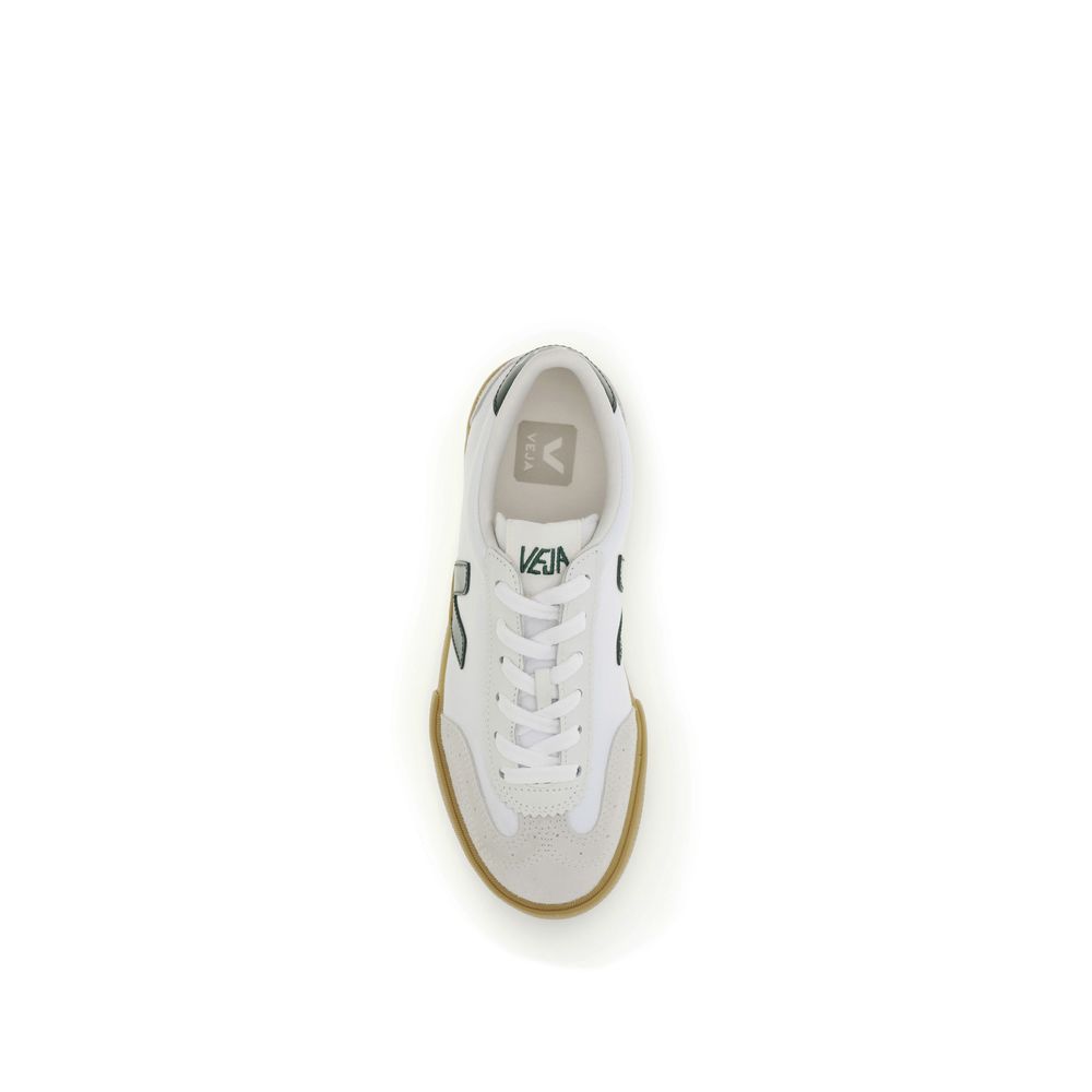 Veja Weiße Low-Top-Sneaker aus Kalbsleder Bos Taurus