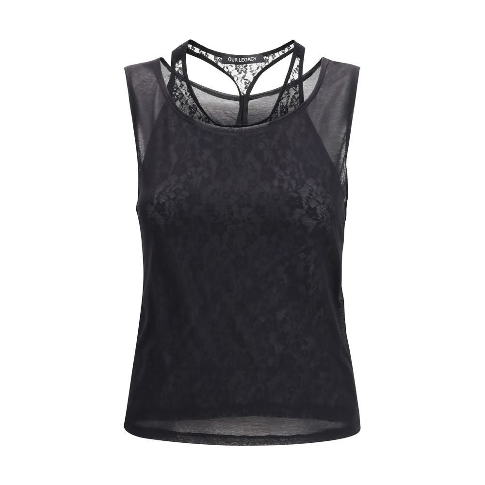 Our Legacy Schwarzes Baumwoll-Top