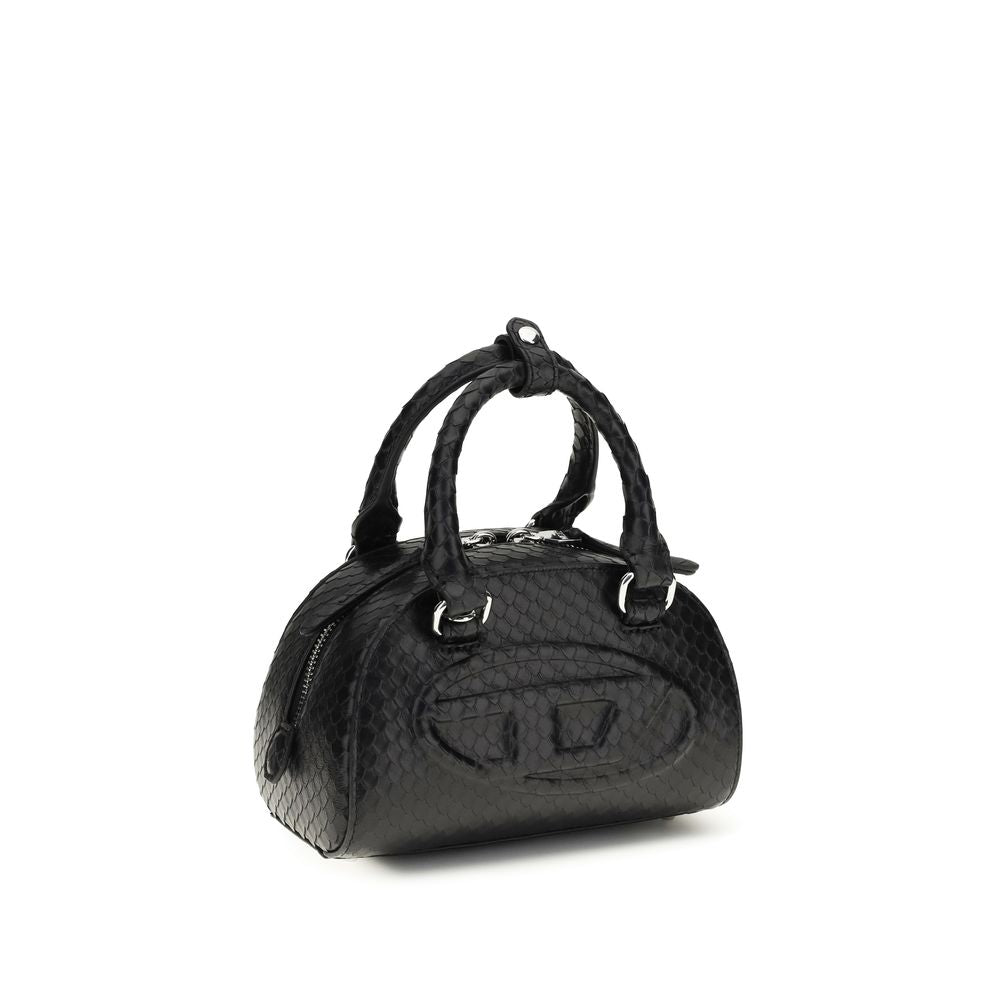 Diesel Schwarze Kalbsleder Bos Taurus Handtasche