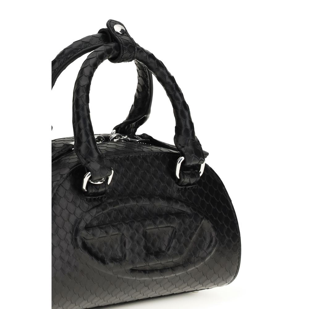 Diesel Schwarze Kalbsleder Bos Taurus Handtasche
