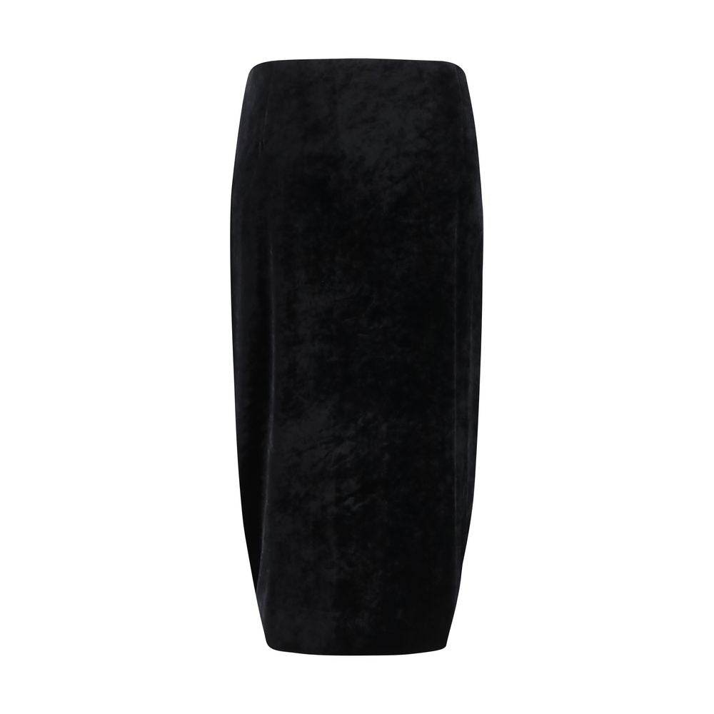 Valentino Black Viscose Maxi Skirt