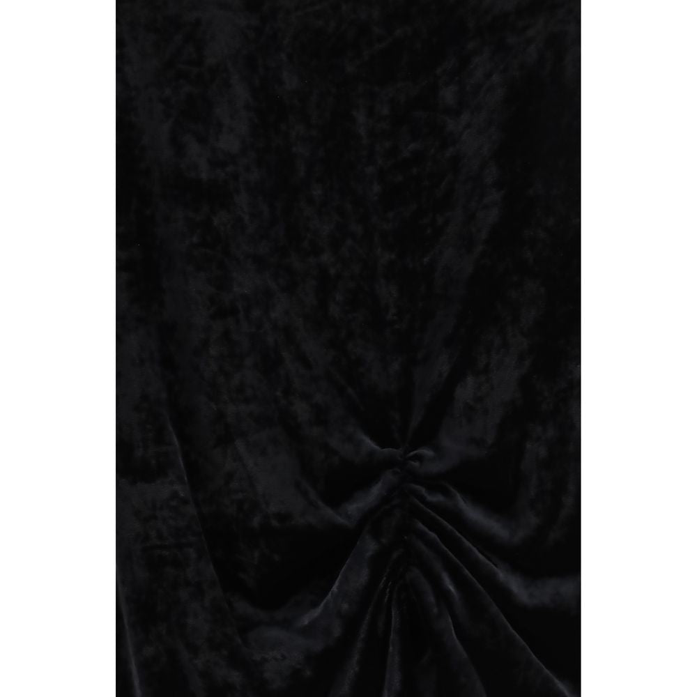 Valentino Black Viscose Maxi Skirt