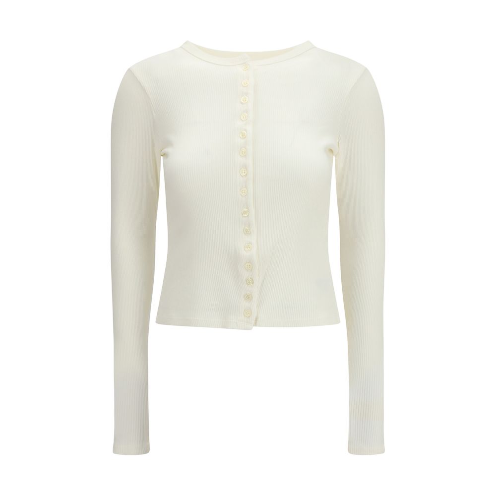 Citizens of Humanity White Cotton Knit Cardigan