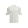 Lardini Weißes Leinen-T-Shirt