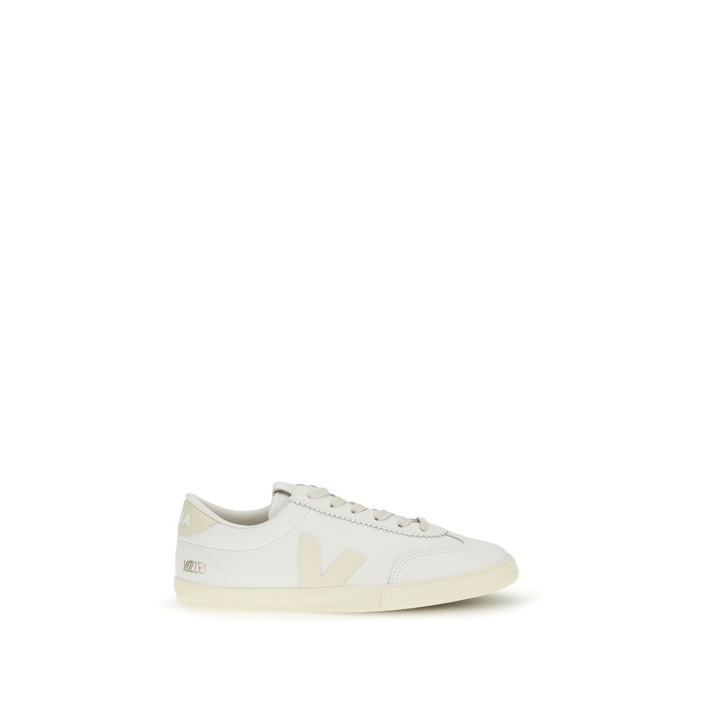 Veja White Calfskin Low-Top Sneakers Bos Taurus