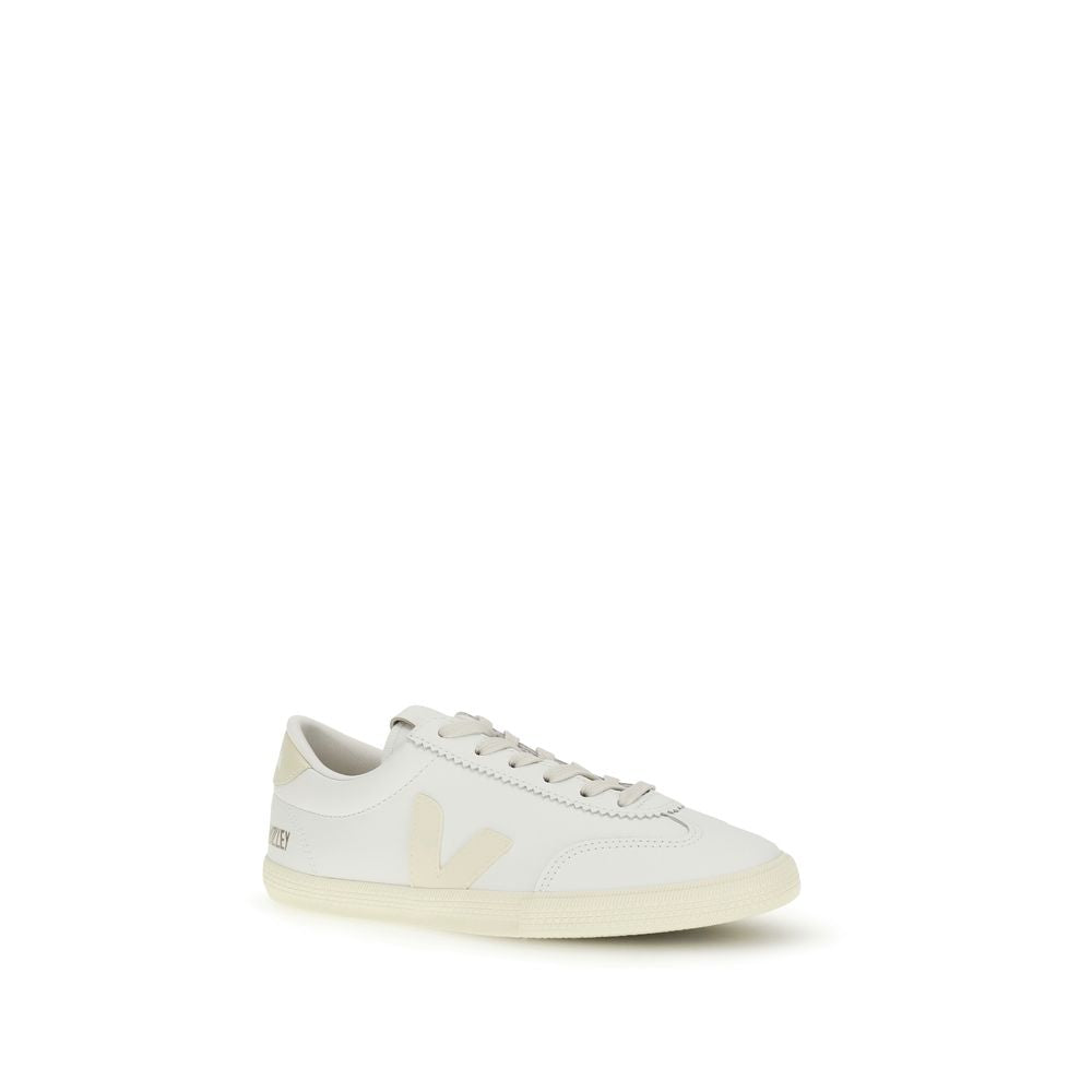 Veja White Calfskin Low-Top Sneakers Bos Taurus