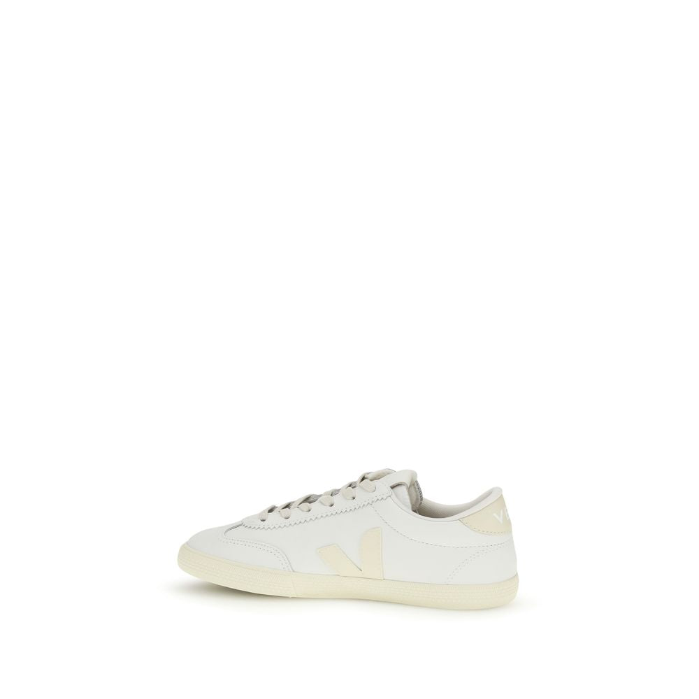 Veja White Calfskin Low-Top Sneakers Bos Taurus