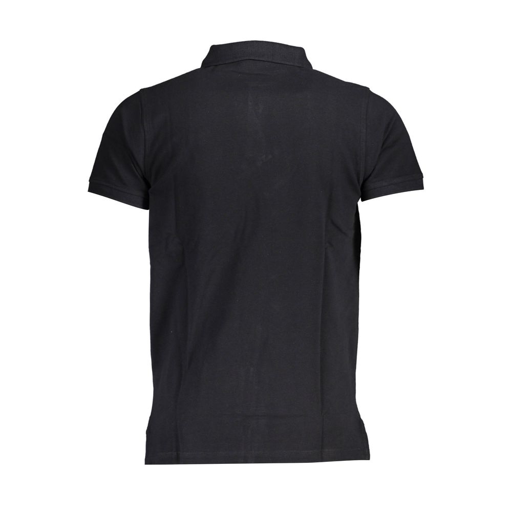 Norway 1963 Schwarzes Herren-Poloshirt aus Baumwolle
