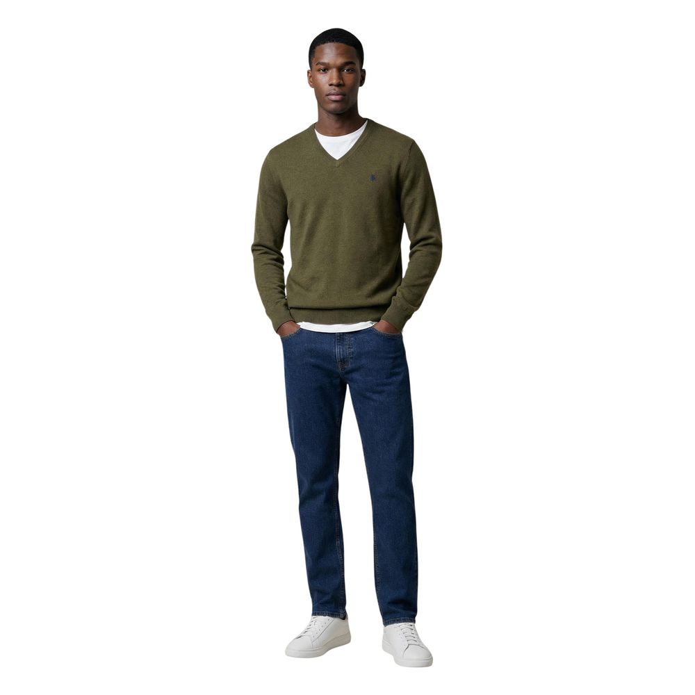 U.S. POLO ASSN. Green Cotton Sweater