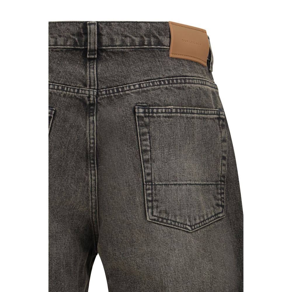 Our Legacy Black Relaxed Fit Cotton Jeans