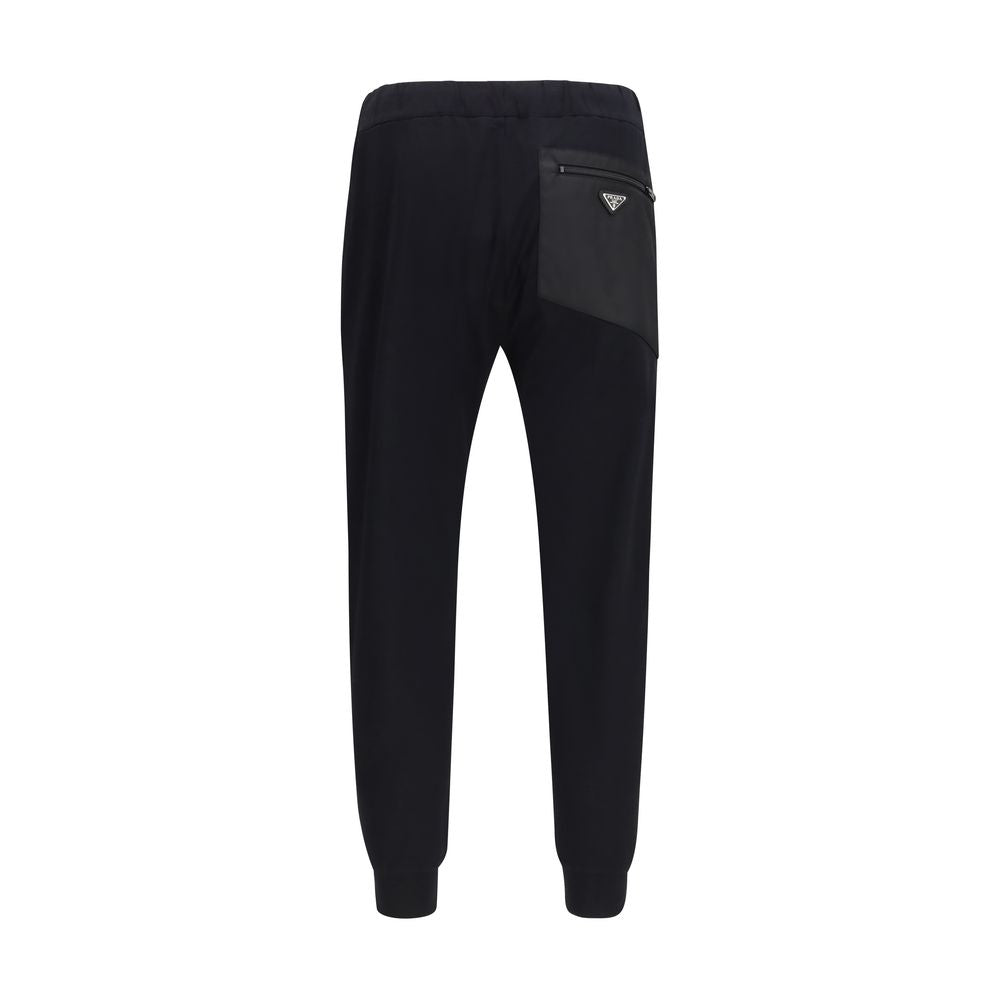 Prada Schwarze Nylon-Freizeithose