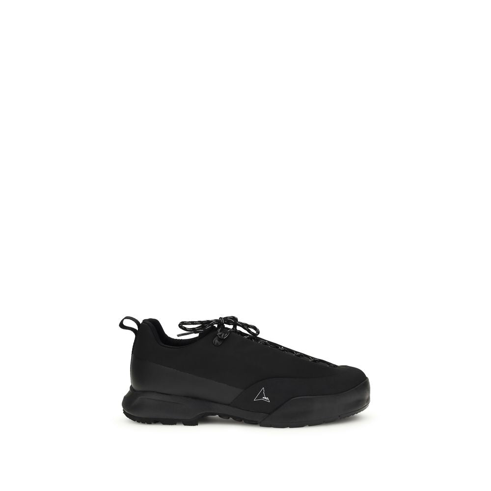 ROA Black Athletic-Style Nylon Sneakers