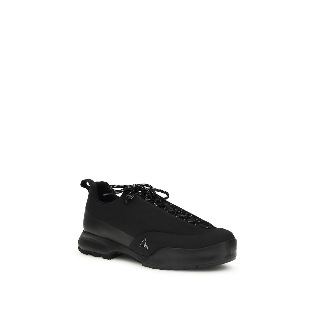 ROA Black Athletic-Style Nylon Sneakers