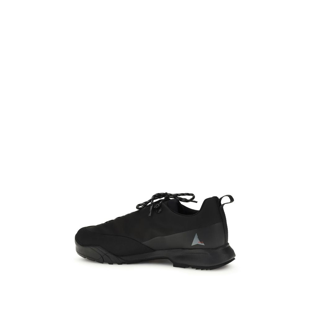 ROA Black Athletic-Style Nylon Sneakers