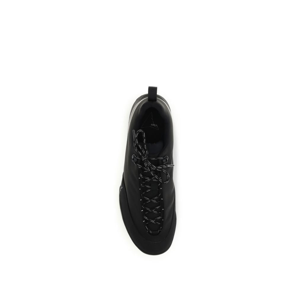 ROA Black Athletic-Style Nylon Sneakers