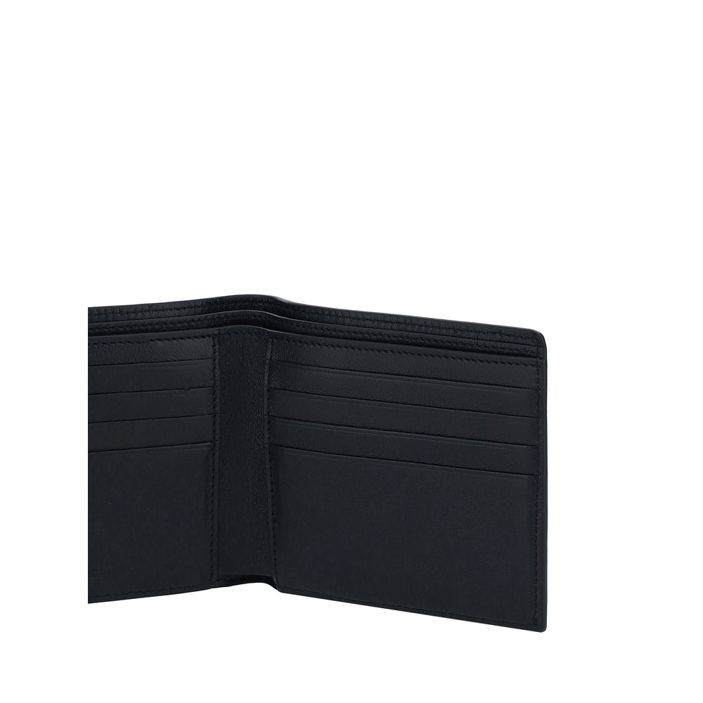 Balenciaga Schwarzes Kalbsleder Bos Taurus Portemonnaie