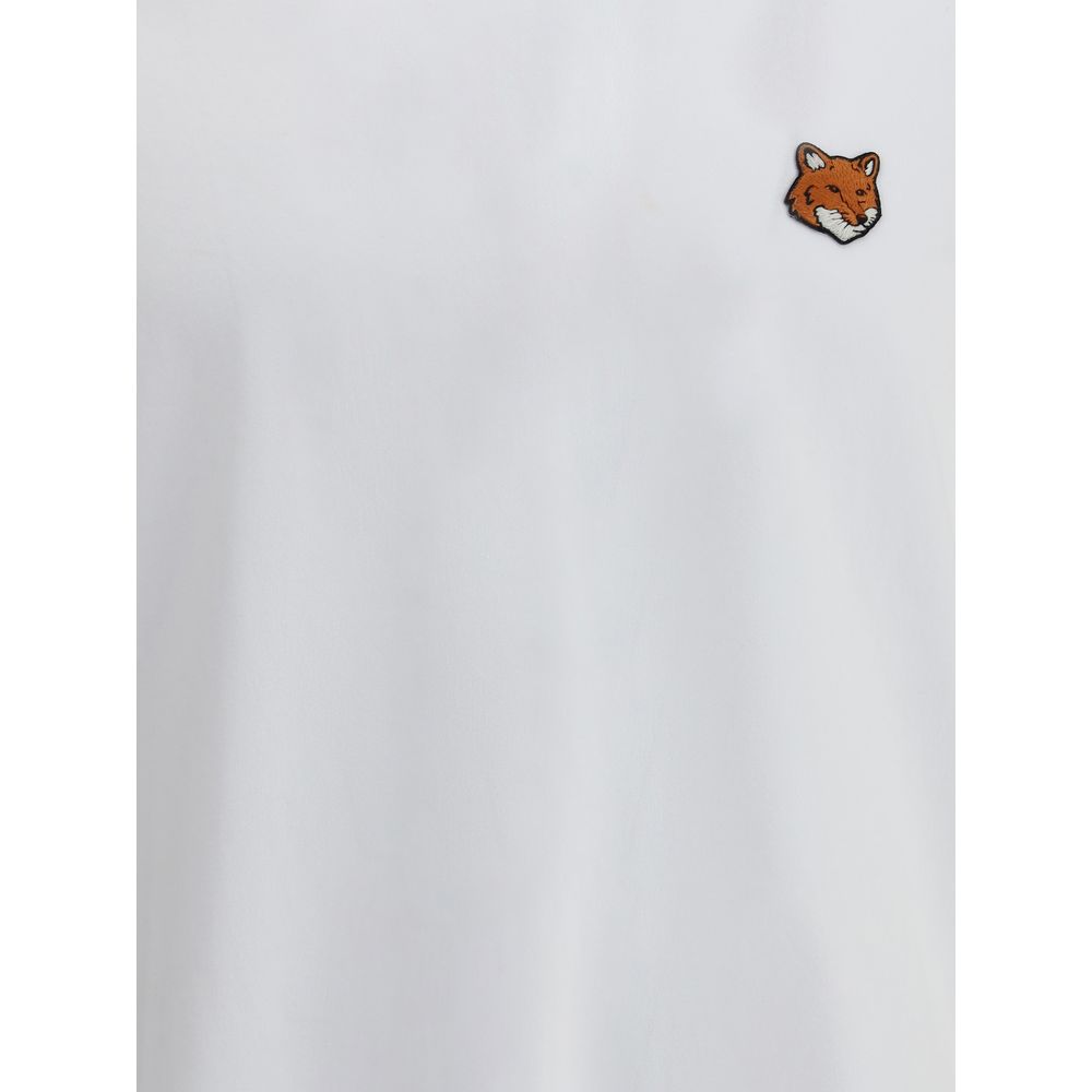 Maison Kitsuné Weißes Baumwoll-T-Shirt