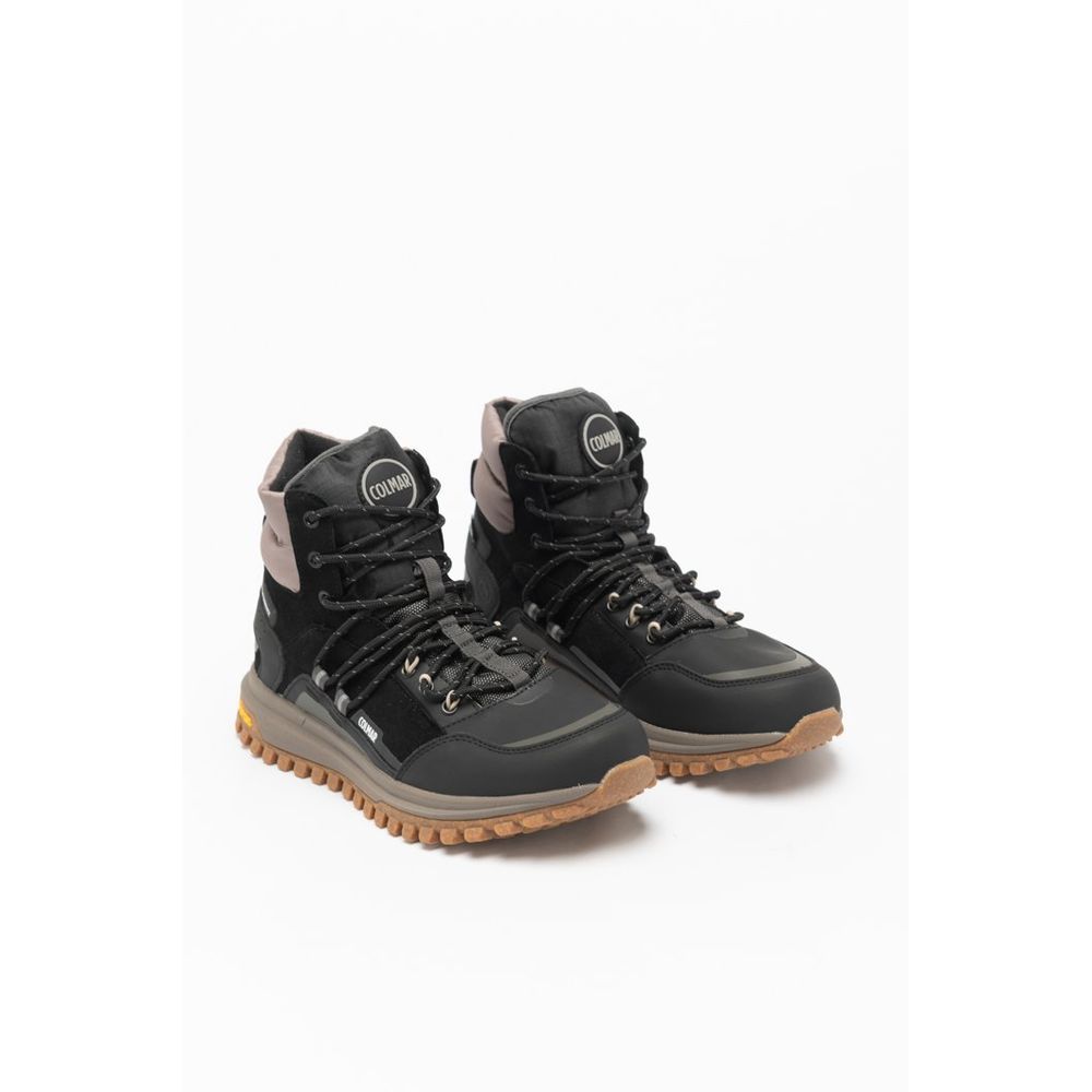 Colmar Schwarze Leder-Stiefeletten