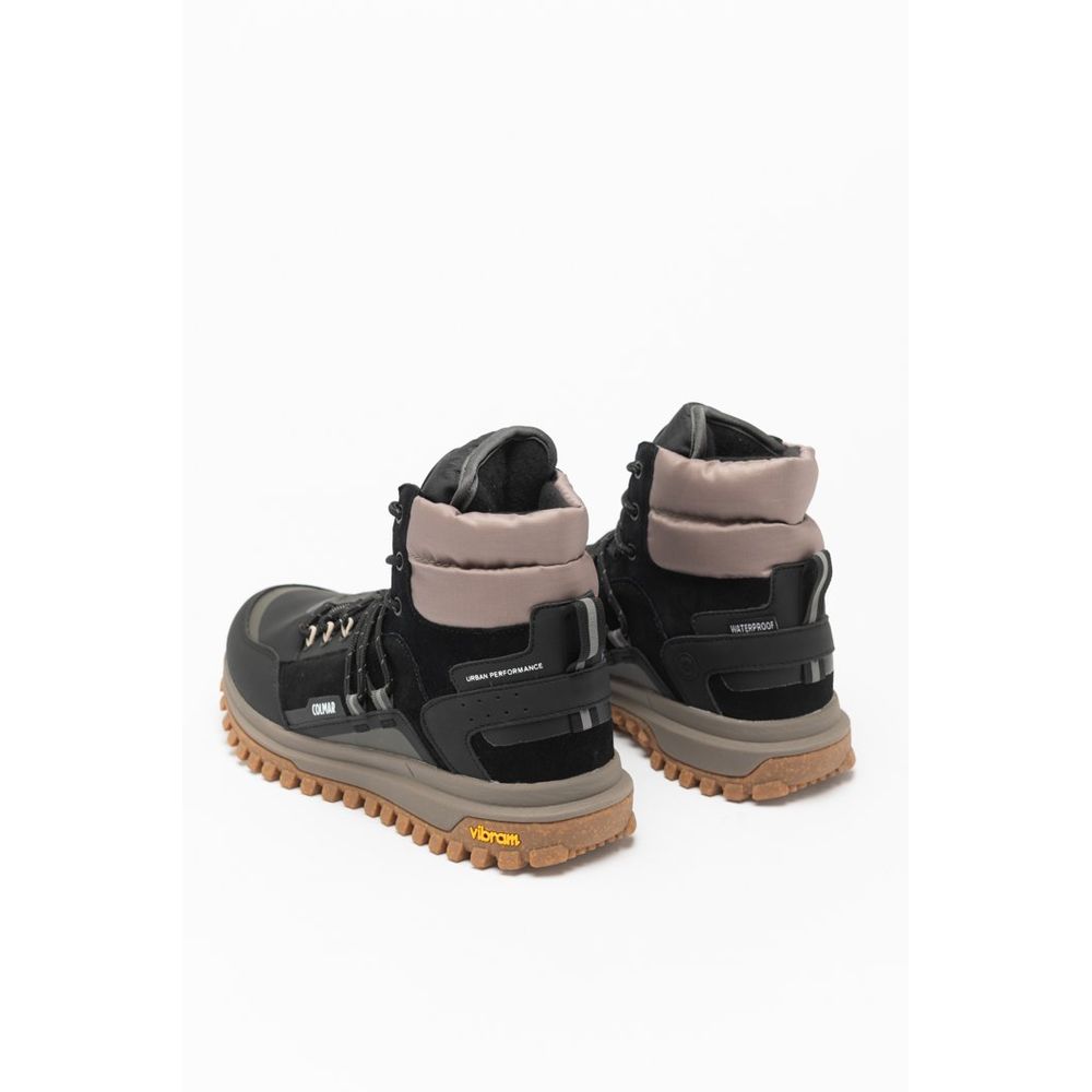 Colmar Schwarze Leder-Stiefeletten