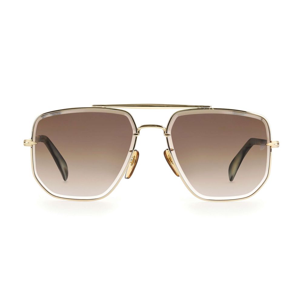 David Beckham Sonnenbrille aus Goldmetall