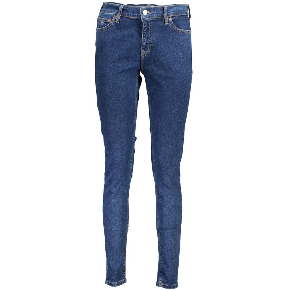 Tommy Hilfiger Women's Blue Cotton Skinny Jeans