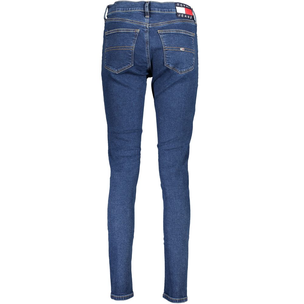 Tommy Hilfiger Women's Blue Cotton Skinny Jeans