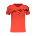 Desigual Rosso Baumwoll-T-Shirt für Damen