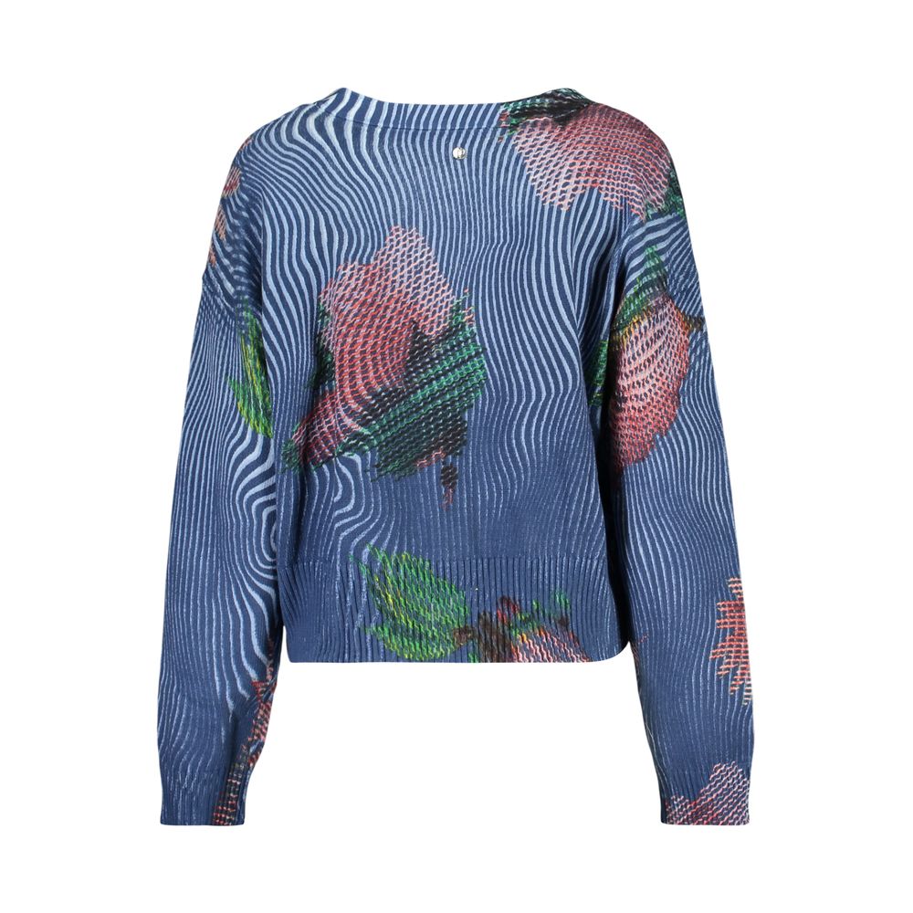 Desigual Blue Cotton Sweater for Women